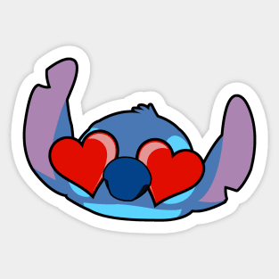 Stitch in Love Sticker